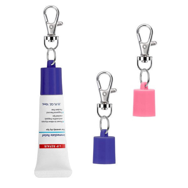 Keychain Cap Compatible with Aquaphor 0.35 oz Lip Balm, Portable