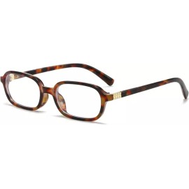 A1 여성용 브레이크선 레트로 직사각형 안경 남성용 스몰 스퀘어 블루 라이트 차단 빈티지 [Two Pack (Tortoise+black)] Women's Break Line Retro Rectangular Glasses Men's Small Square Blue Light Blocking Vintage [Two Pack (Tortoise+black)]