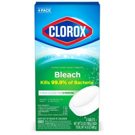 Clorox Limpiador automático para inodoro de 3.5 onzas, 4 unidades