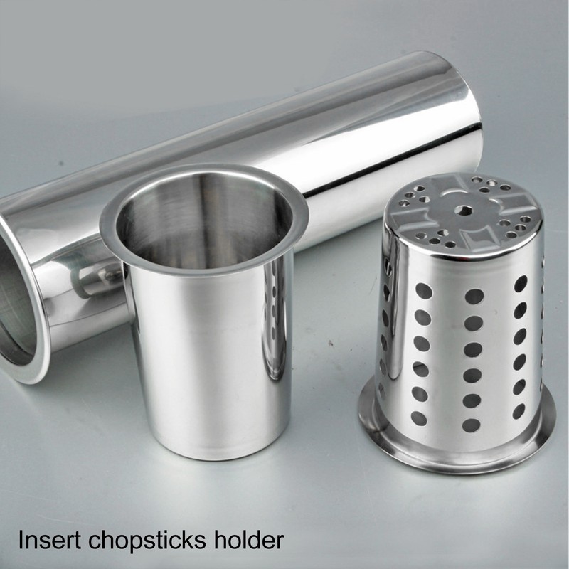Kitchen Utensil Holder Multipurpose Large Capacity Mess Proof 304 Stainless