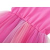 TWKIOUE Toddler Baby Girl Rainbow Tutu Tulle Dress Sleeveless Fluffy