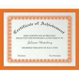 50 Bright Orange Cover/Card Paper Sheets - 8.5 X 11 Inches Standard Letter|Flyer Size - 65# (65 lb/Pound) Light Weight Cardstock - Quality Printable Smooth Paper Surface for Bright Colorful Results