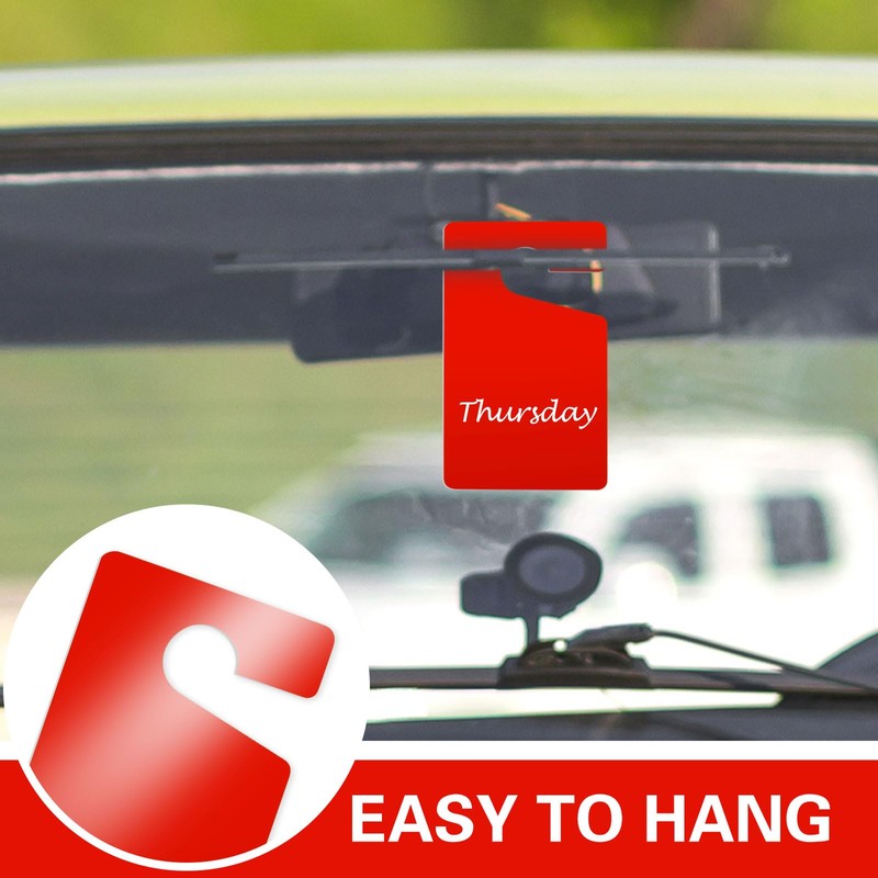 Vicenpal 100 Pack Blank Parking Permit Hang Tag Parking Placards