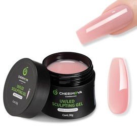 CHERIMOYA Gel Constructor Sólido Para Uñas Extensión 30g | Builder Gel Extensión Uñas UV LED Autonivelante,Gel de Construcción para Molde Dual,Refuerz