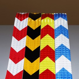 Arrow Reflective Tape 2inx20ft Conspicuity Safety Warning Tape Blue and White