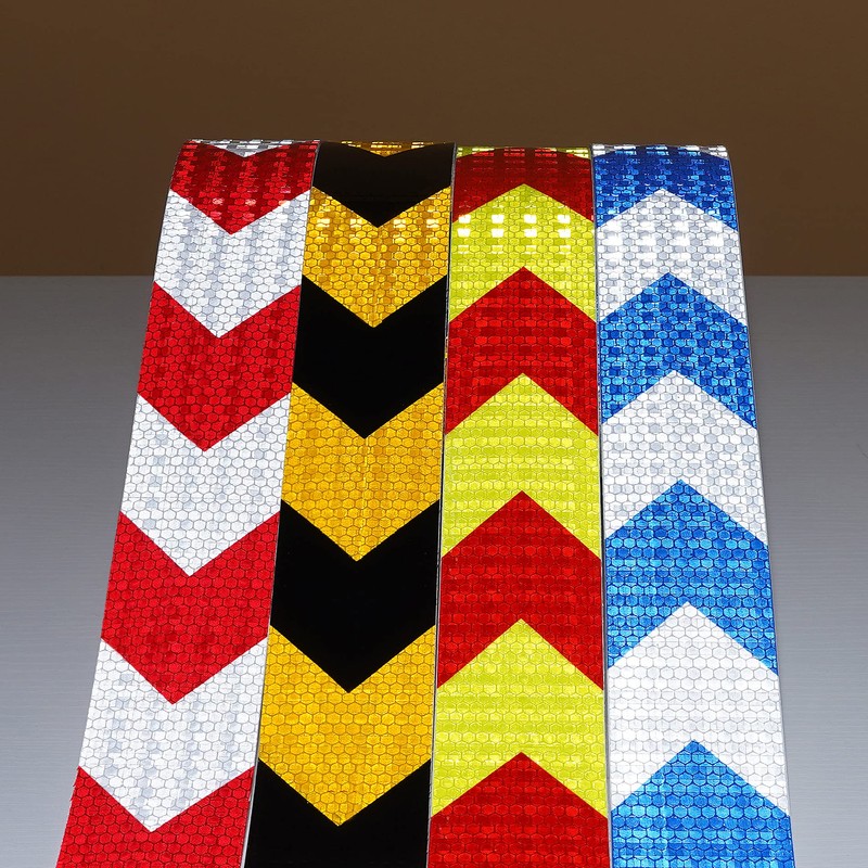 Arrow Reflective Tape 2inx20ft Conspicuity Safety Warning Tape Blue and