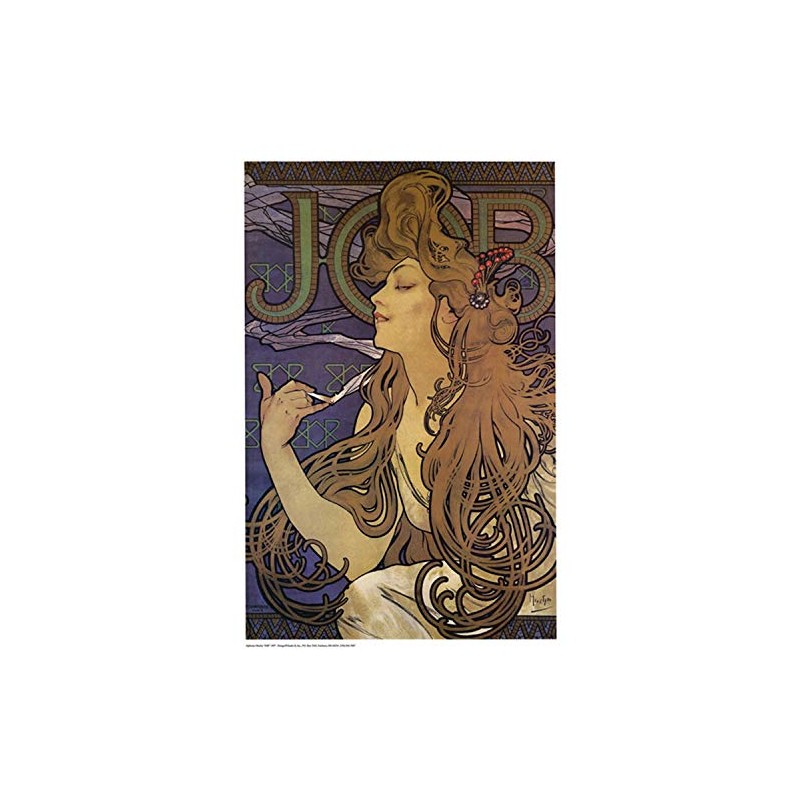 Job Poster by Alphonse Mucha 24 x 36in