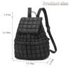 I IHAYNER Quilted Backpack Lightweight Puffer Backpack for Women Drawstring
