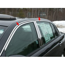 QAA is Compatible with 2004-2010 Kia Amanti 4 Piece Stainless Window Trim Package, Includes Upper Trim, NO Pillar Posts, NO Window Sills WP24801