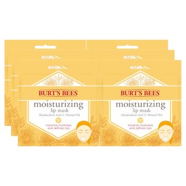 Burt's Bees Máscara labial hidratante 100% natural, cuidado de labios acondicionador de un solo uso, 6 unidades