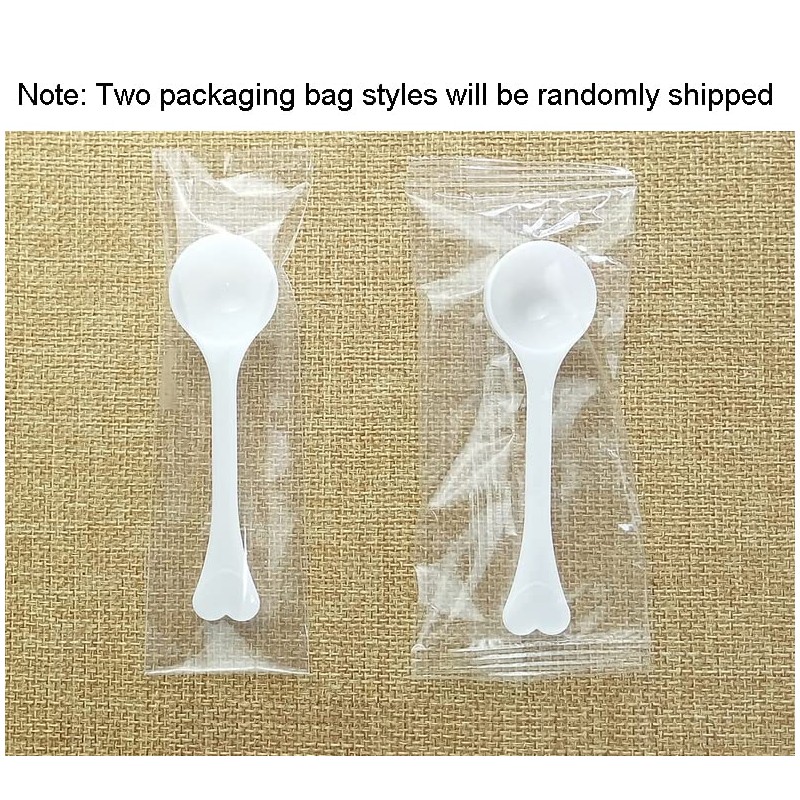 10 Pieces Long Handle 3g Plastic Measuring Spoons Mini Scoops