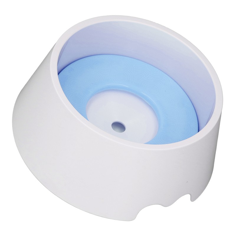 Pet Slow Water Feeder Splash Proof Prevent Slip Raised Water