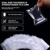 300Pcs Small Grip Seal Bags, 5x7cm Mini Sealable Plastic Bags