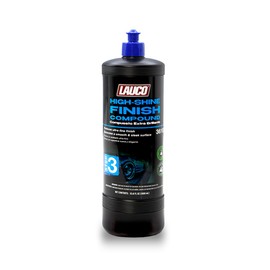 LAUCO Step 3 High Shine Finish Compound – 32oz, Professional Ultrafine Polish for Automotive Paint, Silicone-Free, Clear Coat Safe Finishing Compound for Deep Gloss and Swirl-Free Reflection