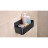 tesa Lavaa Shower Basket S, Matte Black - Shower Shelf