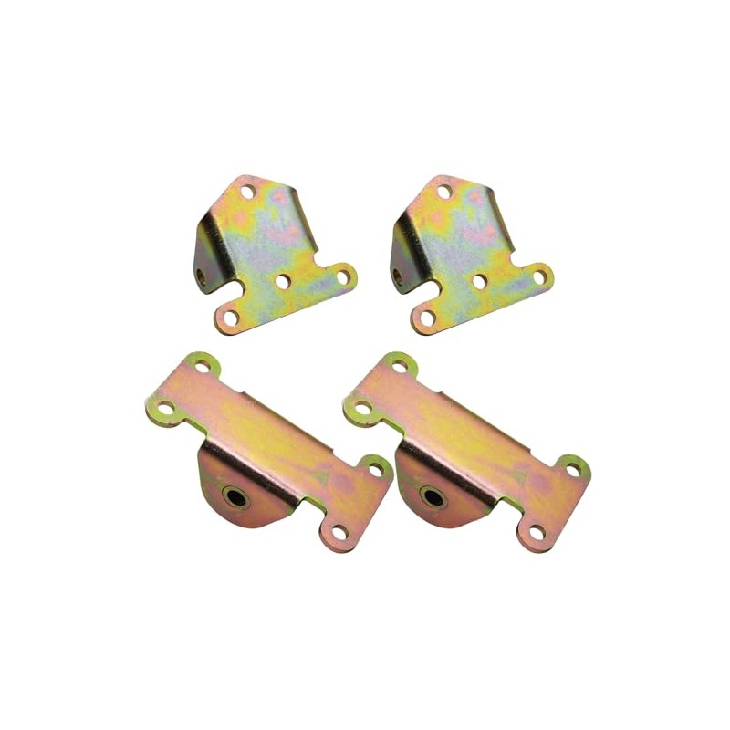 4PC SBC BBC Solid Motor Engine Mount Combo Fits 1973-1990
