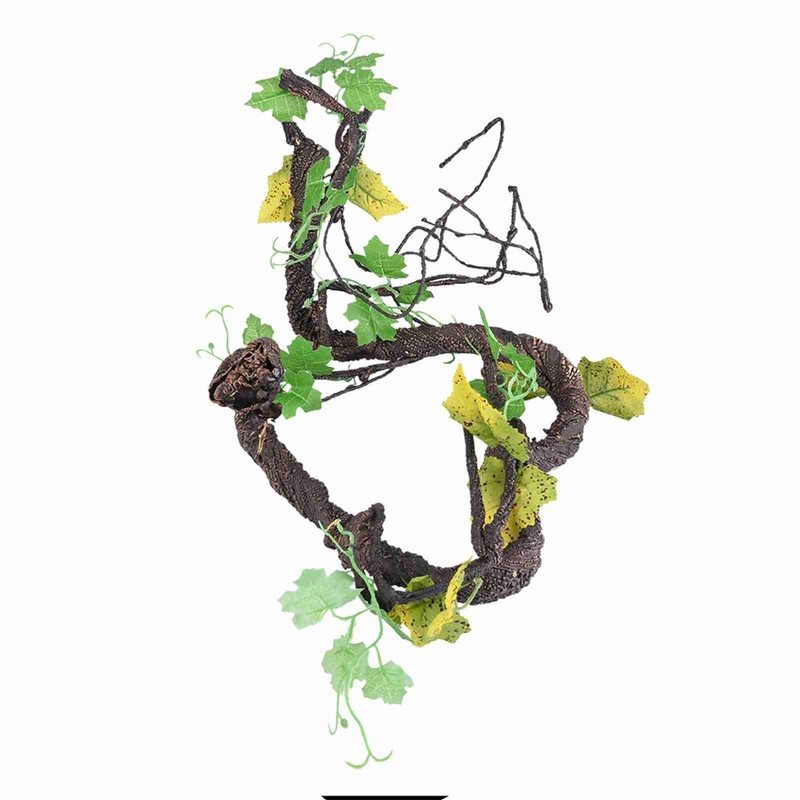 Artificial Reptiles Vine Climber Jungle Forest Bend Branch Terrarium Cage