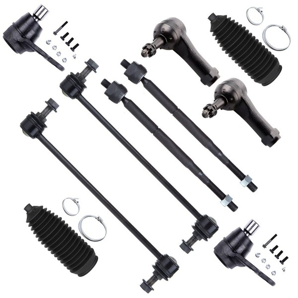 SCITOO 10pcs Front Suspension Kit Lower Ball Joint Outer Inner
