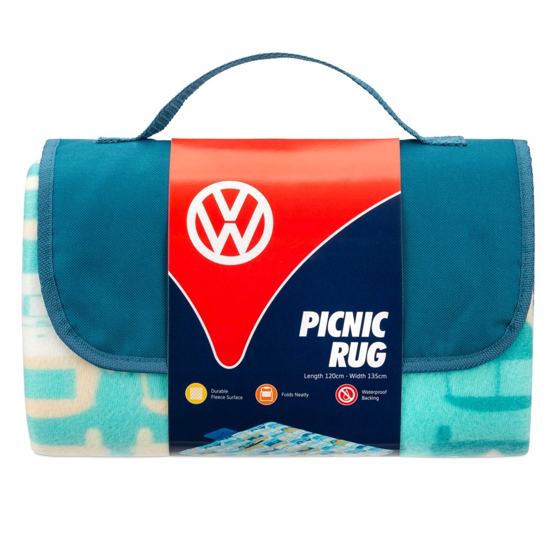 Volkswagon VW Beach Rug - Blue, Medium