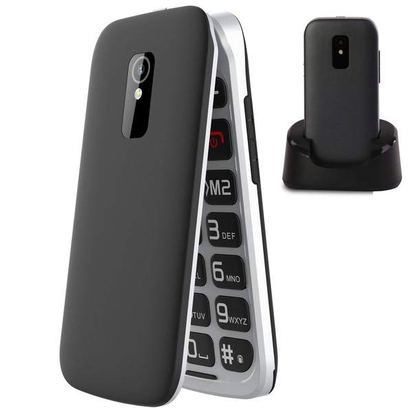 Mobile Phone for Seniors 4G, Large Buttons for Elderly, Pantalla