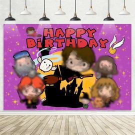 5x3FT Backdrop, Birthday Party Decorations Photography Cartoon Theme Party Supplies Backdrop, Happy Birthday Banner Background for Kids Boys Girl