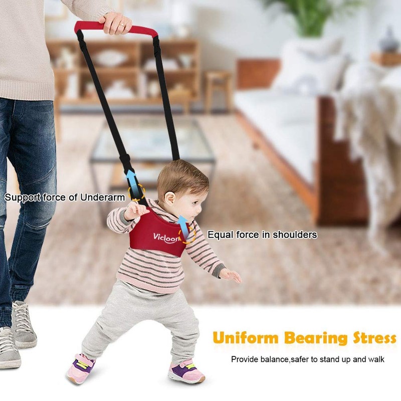 Vicloon Hand-held Baby Walker Toddler Walking Assistant Helper Kid Safe