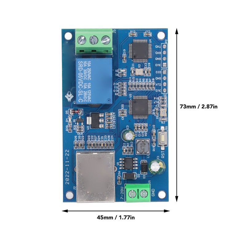 Network Relay Module RTU 1 Way Wired Ethernet LAN Control