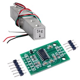 DIYmalls Weighing Cell 5 kg Weight Sensor + HX711 AD Amplifier Module for Arduino Raspberry Pi (5 kg)