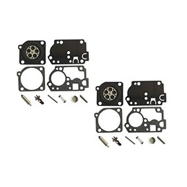 Carburetor Repair/Rebuild Kit Replaces ZAMA RB-142 For POULAN/WEED EATER RS32 Trimmer ZAMA C1U-W32 C1U-W32A (Pack of 2)