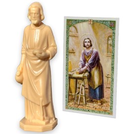 St Joseph Statue for Selling Your House - Made in USA by Veterans. Includes Exclusive Prayer Card and Instructions. Saint Joseph Statue to Sell Your Home Kit