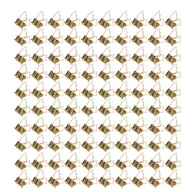 100pcs Binder Clips Strong Clamping Force Rust Prevention Metal Portable Small Binder Clips for Office Gold