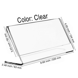 AMT Acrylic Business License Holder Business License Frame. Panoramic Photo, Cosmetology License Frame Holder License Table (1 Pack)