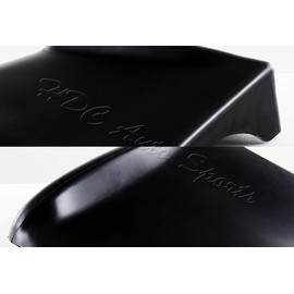 HDC Autosports For 08-15 Lancer Evolution EVO X Black Rear Bumper Lip Aprons Polyurethane 2PCS