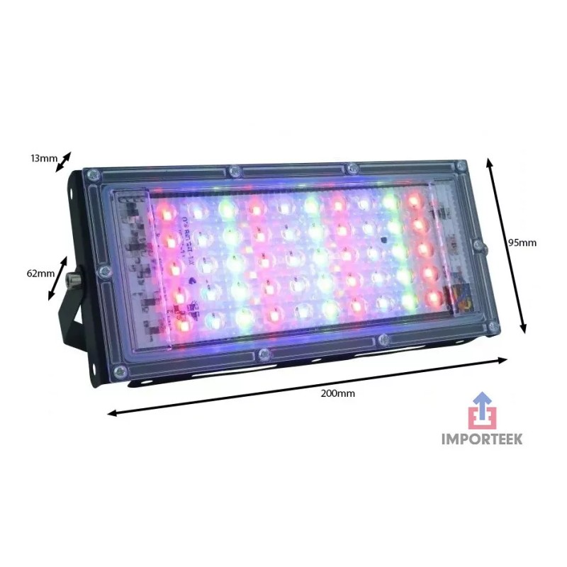 Importeek 10pz Reflector Lampara Led Rgb Iluminacion Color 30w Control