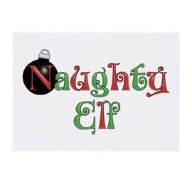 'Naughty Elf' Temporary Tattoo - Water Resistant, Skin-Safe, Non-Toxic Transfer (TO00064975)