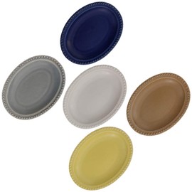 Tableware East Small Plate Dot Oval Plate 4.7 inches (12 cm) 5 Color Set Dinnerware Set