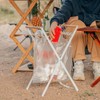 Trash Bag Holder Metal Garbage Bag Holder Portable Outdoor Leaf