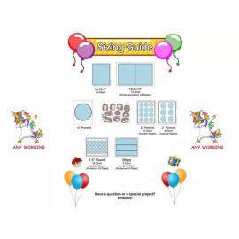 Unbranded Baby Shower Teddy Bear Edible Image Precut Cookie Cupcake Toppers Premium Wafer - six 3" cupcake