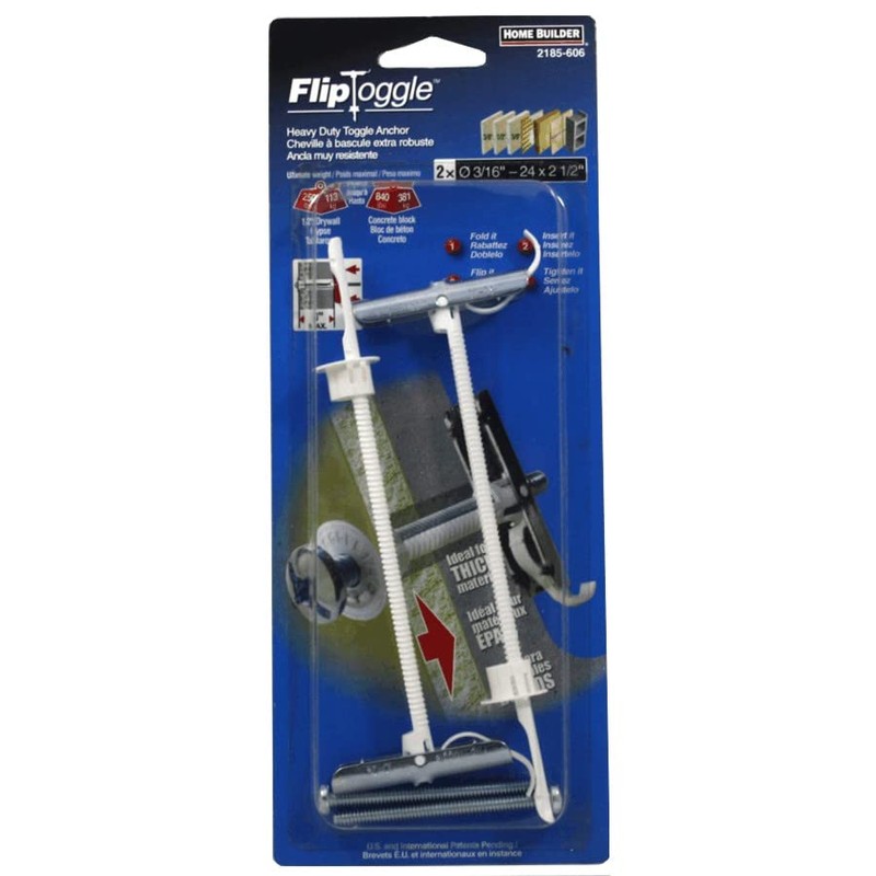 Cobra Anchors FlipToggle 420S Flip Toggle Bolt, 3/16-24 in Thread,