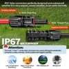 Bwtlrwn 2x20 FT Solar Panel Extension Cable, 10AWG Solar Cable