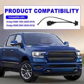 Dunviku - Cable de seguridad OBD2 para puerta de seguridad Cummins Plug and Play adaptador de codificación de diagnóstico para Dodge Ram 1500 2500 200 de 2018 a 2020