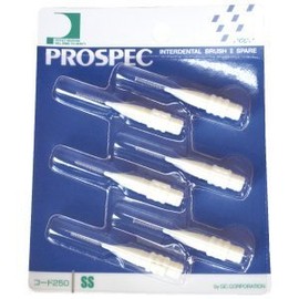 Prospec Interdental Brushes 2 Spare Brushes Only 6pcs SS White (Pack of 1)