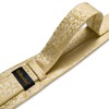 DiBanGu Gold Yellow Floral Tie for Men Silk Paisley Necktie