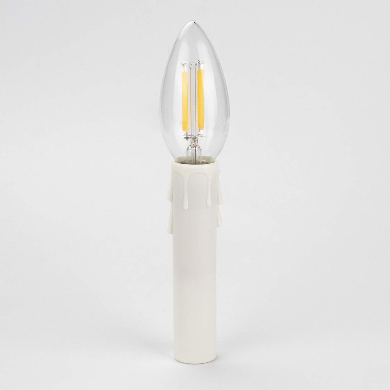 DiCUNO E12 Candle Socket Covers, 4 Inch Candelabra Base, Plastic