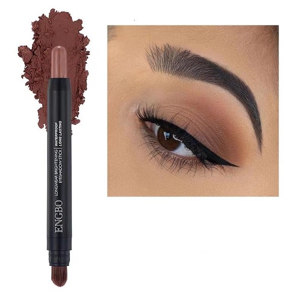 ENGBO -Powder Waterproof Eyeshadow Stick – Champagne Shimmer – Long-Lasting,