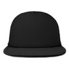 DALIX Flat Billed Trucker Cap with Mesh Back in Black