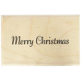 Art Stamps 10 x 50 mm Merry Christmas Inca Stamp, Black