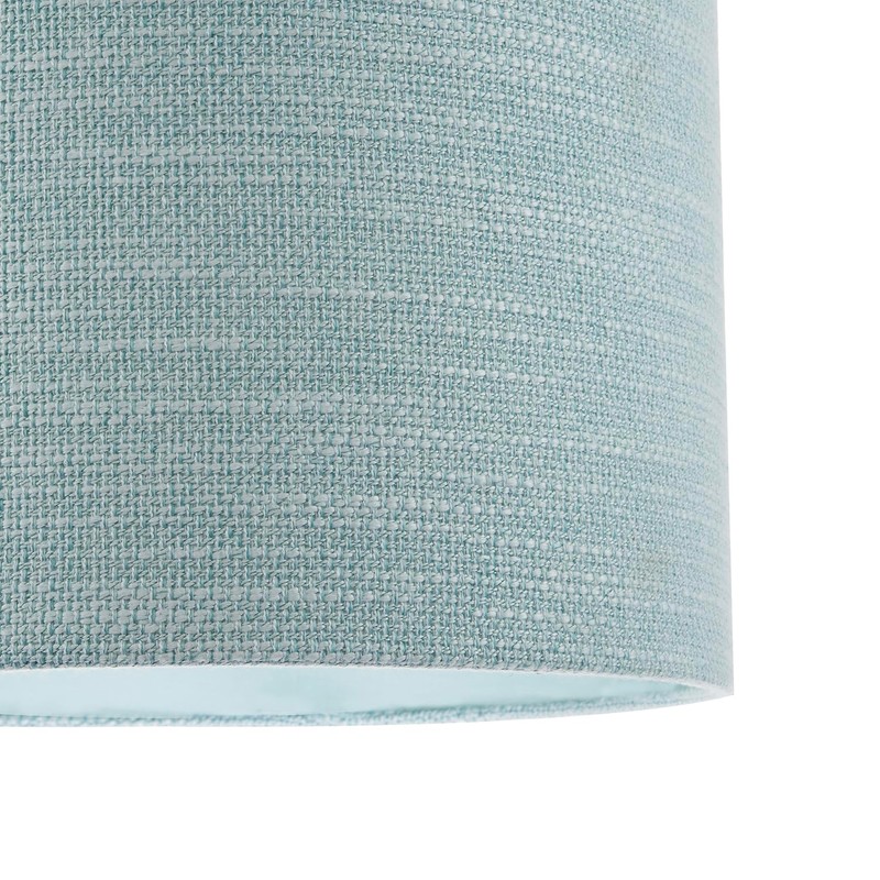 Contemporary Bobbled and Textured Linen Fabric Lamp Shade in Light