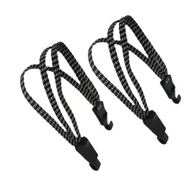 Elastic Bike Strap,2 PCS Heavy Duty Bungee Cords with Double Hooks Flat Bungee Bike Lock Luggage Rope Bicycle Elastic Cords for Bicycle Motorcycles