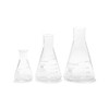 Glass Narrow Mouth Erlenmeyer Flask Set (FGSET3) - 3 Sizes
